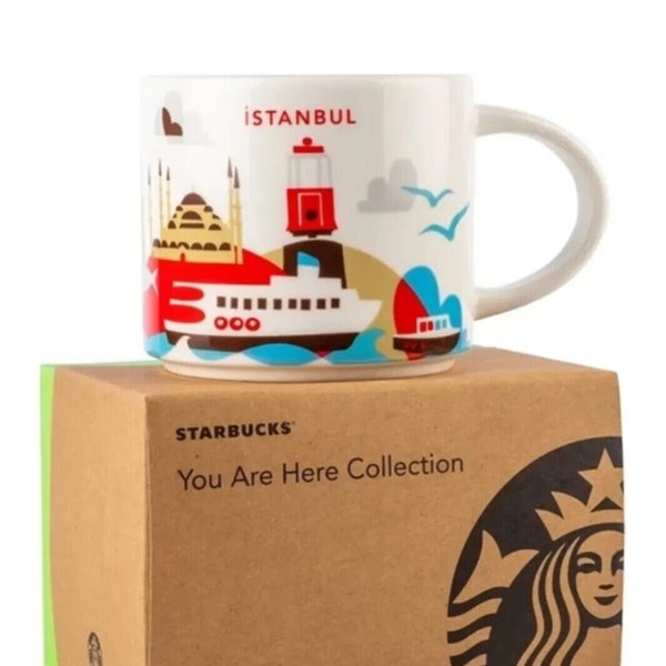 Starbucks City Mok Kopje Koffie You Are Here Series TURKIJE İSTANBUL 14 oz