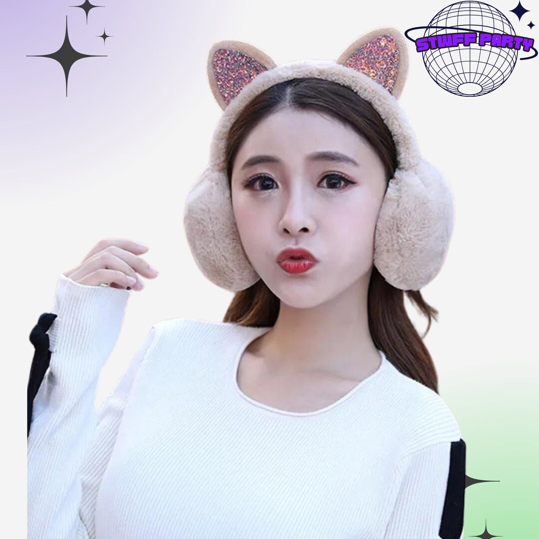 Earmuff Cat Ears Kawaii Style Cute for Women and Children Etsy