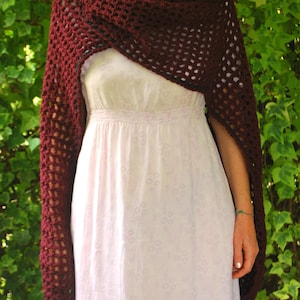 PONCHO CROCHET PATTERN, Boho Shawl; Cape Pattern, Festival Crochet, Mesh crochet, Whimsical Crochet, Renn Faire, Easy Crochet