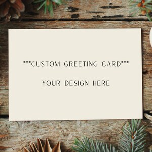 MADE TO ORDER | Print at Home | ***Customized*** Flat Card | Greet Card | Holiday Card | Christmas Card | Digital Download