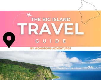 The Big Island Travel Guide Travel Itinerary Template Trip Itinerary Printable Travel Guide Travel Agent Planner Holiday Vacation Planner