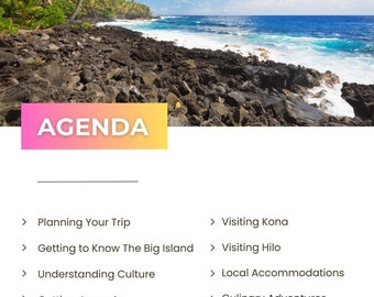 The Big Island Travel Guide for Travel Advisors Travel Itinerary Template Trip Itinerary Printable Travel Guide Travel Agent Planner