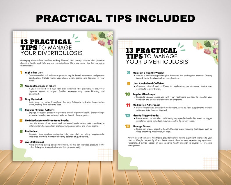 Diverticulosis Food List and Gut Friendly Diet, Low Fat Foods and High