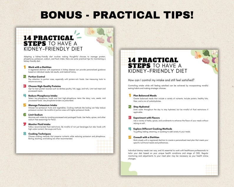 Kidney Diet Recipe Ideas Menu Planner and Chronic Kidney Disease