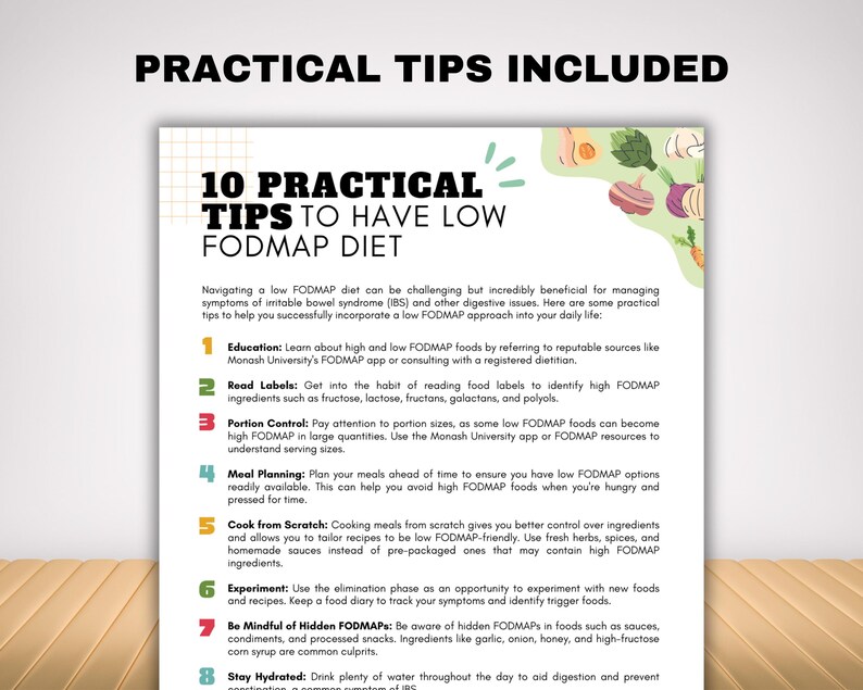 Fodmap IBS Food List and Low Fodmap Treats, Food Chart Nutrition Guide ...