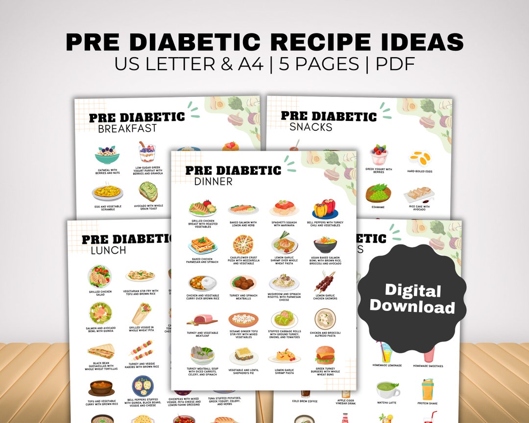 Pre Diabetic Meal Ideas and Food List for Pre Diabetes Low Sugar Food Meal Plan, Prediabetes Low ...