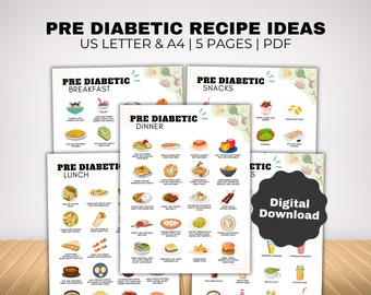 Pre Diabetic Meal Ideas and Food List for Pre Diabetes Low Sugar Food Meal Plan, Prediabetes Low Carb Food Chart, Type 2 Diabetes