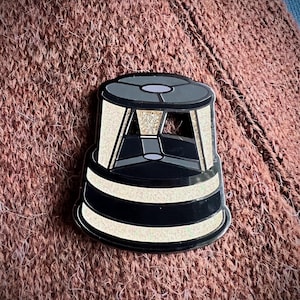 Parchment Color Library Stool Pin | Gift for Teachers, Librarians, and Book Store Fans |