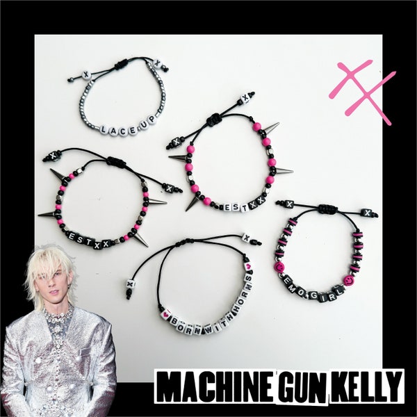 Bracelets de l'amitié faits main inspirés de MGK