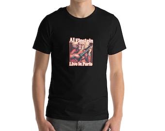 Camisa engraçada da banda Einstein Camiseta unissex Einstein