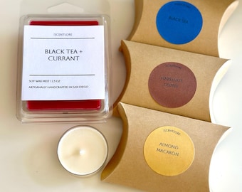 Zestaw Candle Discovery | 3 sojowe podgrzewacze + wosk do topienia | Wybierz swój zapach | Zestaw prezentowy z ręcznie robionymi świecami | Wypróbuj przed zakupem
