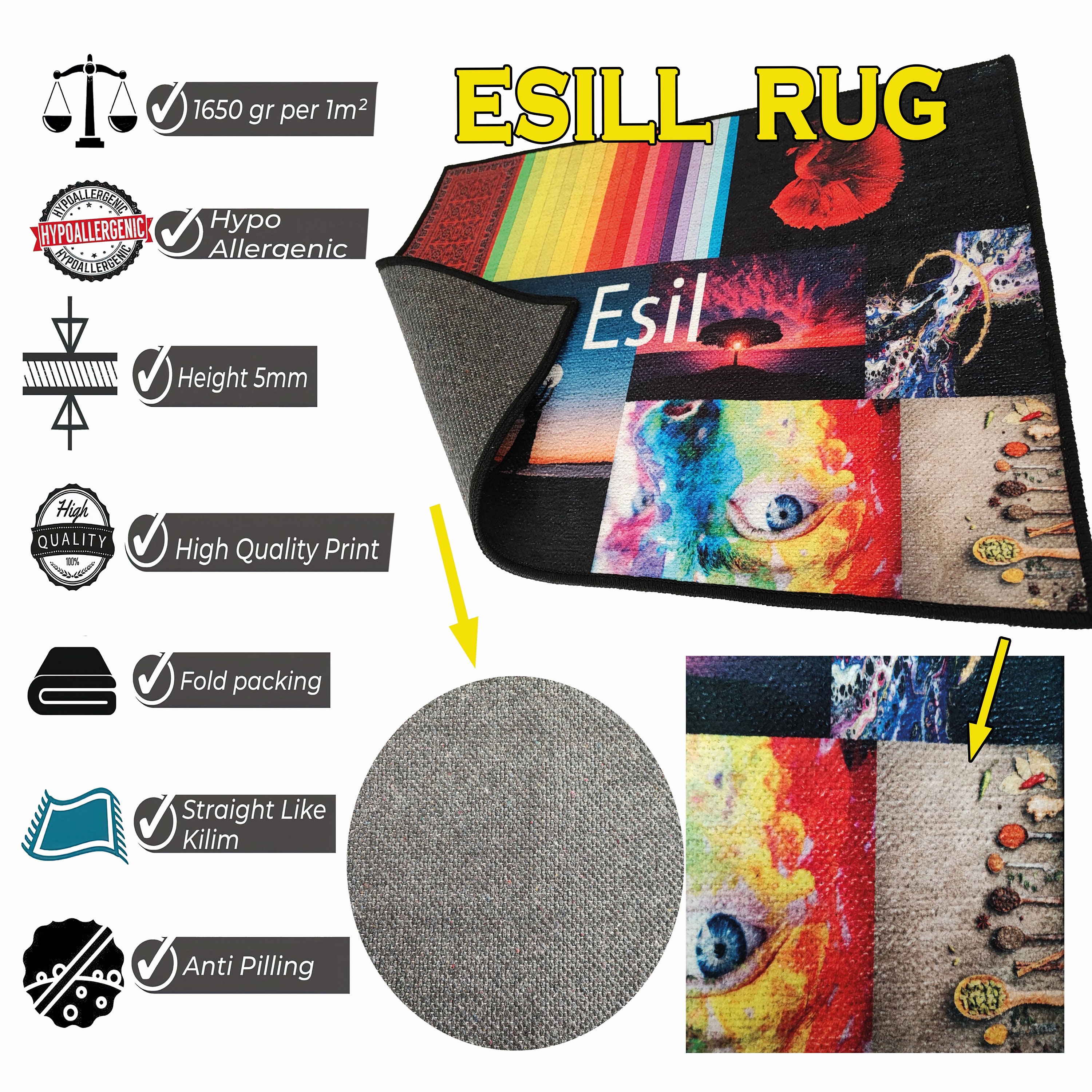 Your Text Rug, Your Logo Mat, Your Photo, Your Pictrure Rugs, Your Name, Design Rug