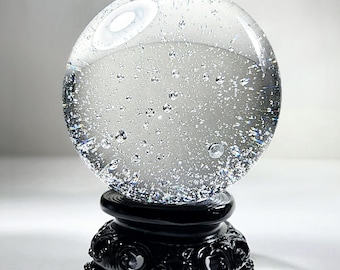 80mm Bubble Crystal Ball, Clear Glass Ball, 3.15 Inch