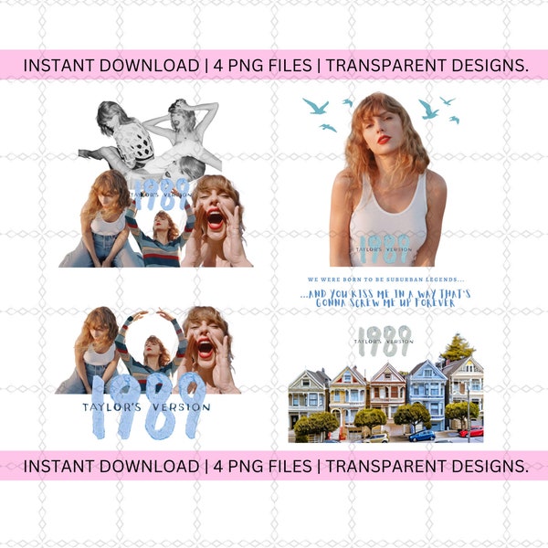 1989 Taylor's Version PNG Digital Downloads Taylor Swift