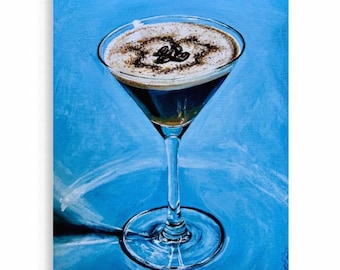 Impressão em pintura acrílica "Espresso Martini"