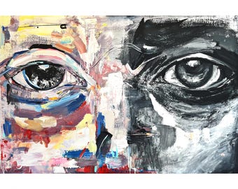 Handmade Acrylic Painting “Nothing is One Sided”