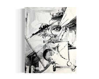 Handmade Acrylic Painting “Echoes”