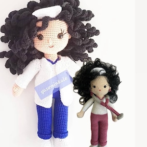 Crochet Pattern Nurse Doll pdf English Miniature doll