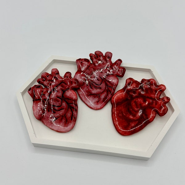 Anatomical heart brooch Valentine’s Day gift