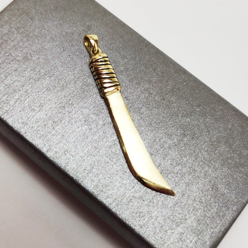 Machete Pendant, Handmade Realistic Scimtar, Gift for Men, Men Jewelry