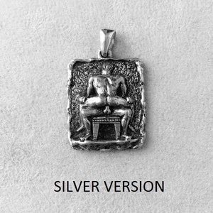 Gay Pendant with 60 cm silver chain. solid silver 925 image 2