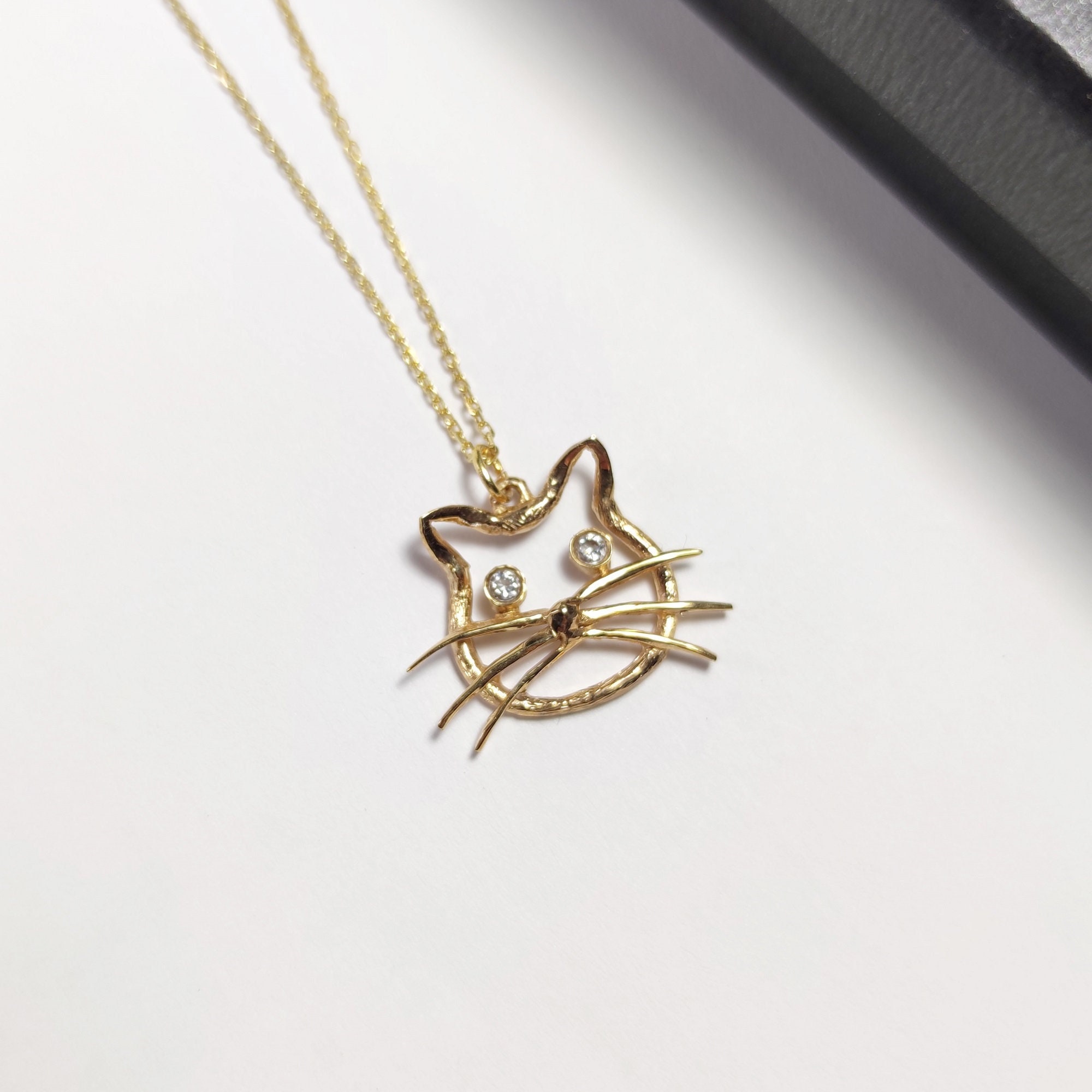 925 Sterling Silver Lucky Cat Necklace Female