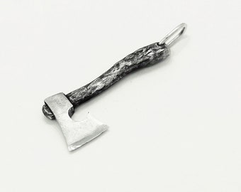 Axe Pendant for Men, solid silver 925, Men's Necklace, Masculine Jewelry, Viking Axe Charm, Unique Gift