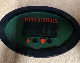 World Series Of Poker Oval Shaped Ashtray Vintage