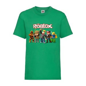 Roblox T-Shirt Kids Sizes 3-15 Years Old Multiple Colours To Choose From Kelly Green