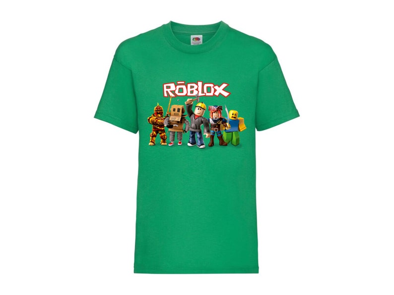 Roblox T-Shirt Kids Sizes 3-15 Years Old Multiple Colours To Choose From Kelly Green