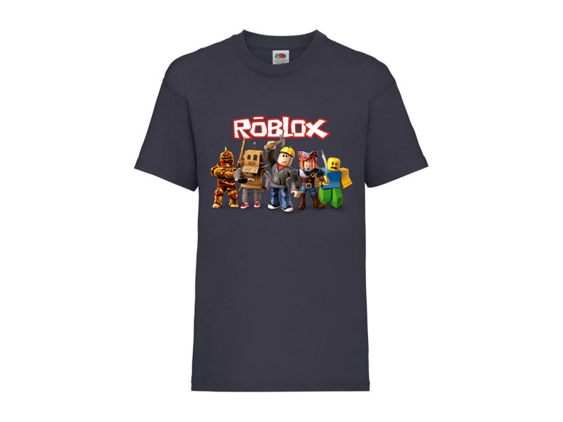 Roblox T-Shirt Kids Sizes 3-15 Years Old Multiple Colours To Choose From Deep Navy