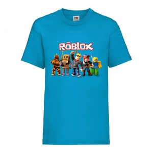 Roblox T-Shirt Kids Sizes 3-15 Years Old Multiple Colours To Choose From Azure