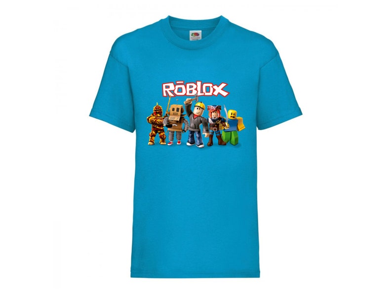 Roblox T-Shirt Kids Sizes 3-15 Years Old Multiple Colours To Choose From Azure