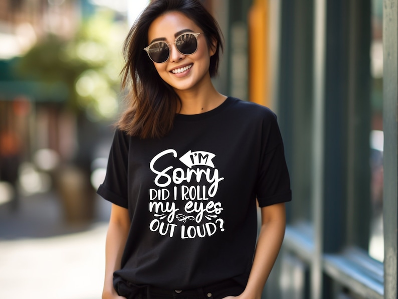 Funny Eye Roll Tshirt, Sarcastic Graphic Tee, Humor Quote Casual Shirt