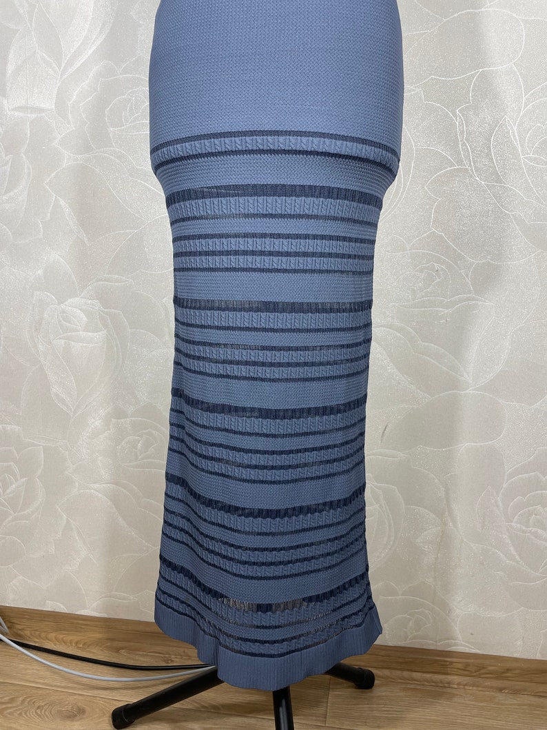 Herve Leger Dress Vintage Paris Bandage Xs-s Slim Striped Knitted - Etsy UK