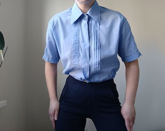 Vintage Pierre Cardin Baumwollhemd mit kurzen Armen