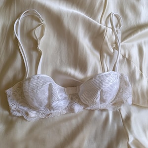 Vintage 80s La Perla pleated bra / Italian lingerie
