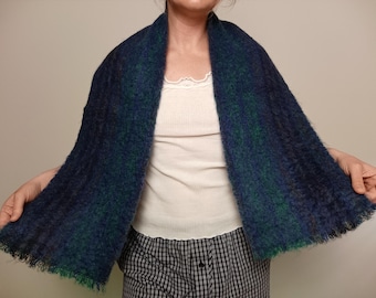 Vintage mohair scarf/ Long wool scarf