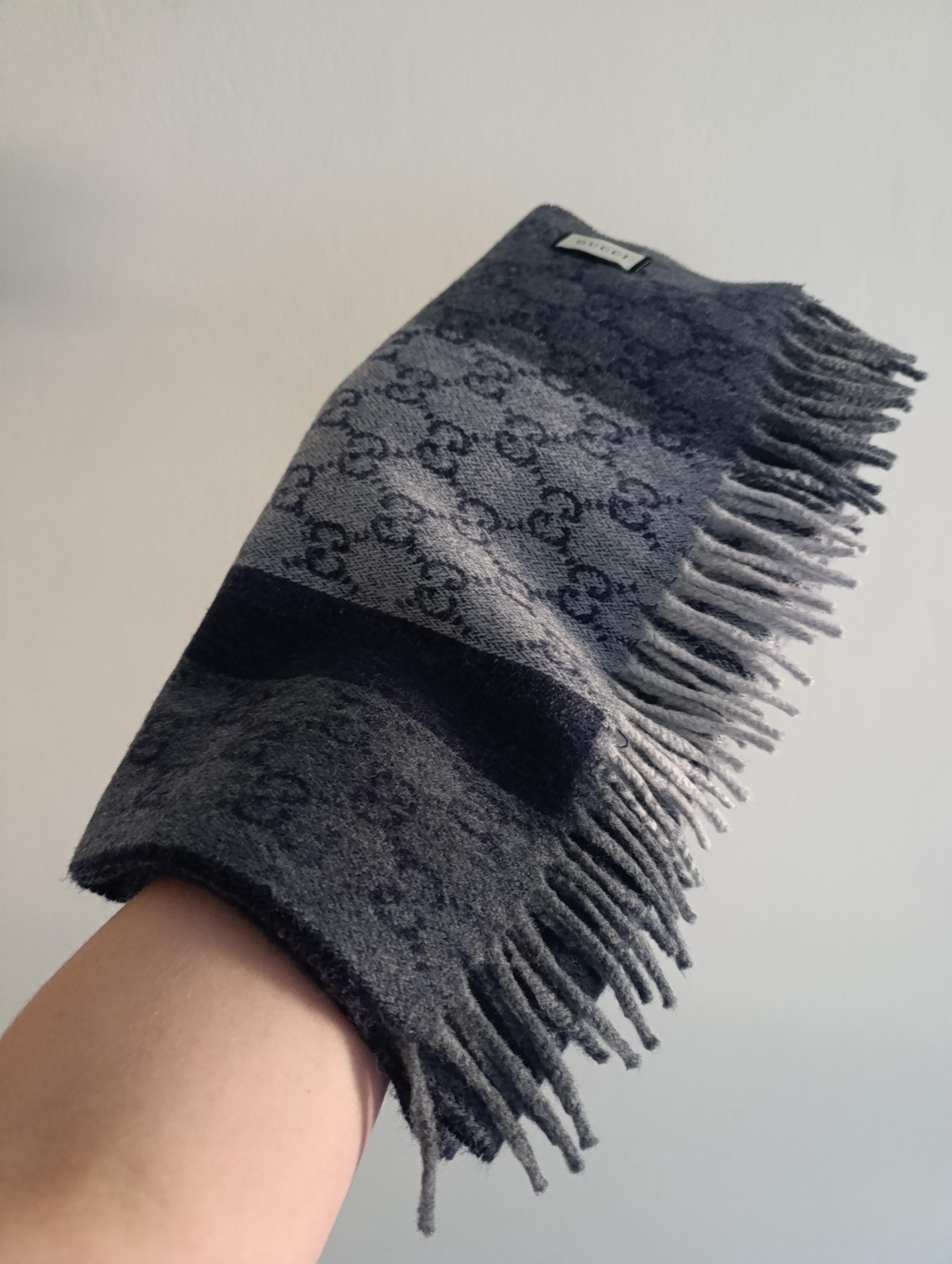 Gucci Scarf Gg Logo - Etsy