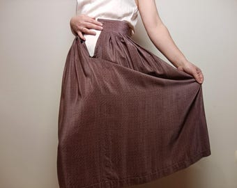 Vintage 70er Jahre Gudule Paris Seidenrock