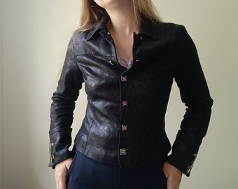 90s Vintage Versace jacket small size/ Vintage Gianni Versace jacket