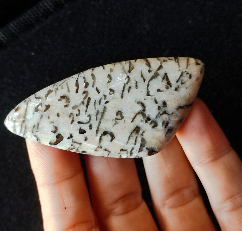 Top Quality Pegmatite Large Cabochon. Graphic Granite, Statement Piece, Jewelry Supply