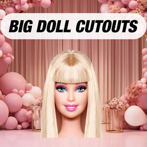 Barbie Head Cutout Etsy