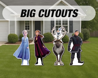 Frozen 2 Cutout Decorations, Frozen Movie Decor, center piece, yard sign, lawn sign