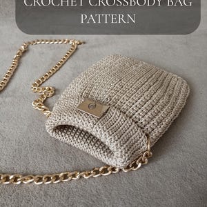 Crochet crossbody bag pattern, crochet phone holder tutorial, small cell phone holder pattern, stylish polyester cord crochet crossbody bag