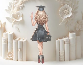 Graduation Girl Clipart Graduation Clipart High School College Senior Clipart Fashion Students Graduation