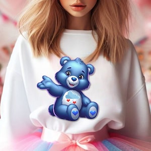 Clip Art Grumpy Care Bear PNG Słodki Miś Nostalgia