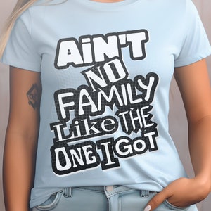 Ain't No Family Like The One I Got Graphic Design For Family Reunion Shirts PNG