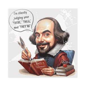 English Teacher Back to School PNG Shakespeare Parody Design for Shirts, Stickers, Sublimation Printable