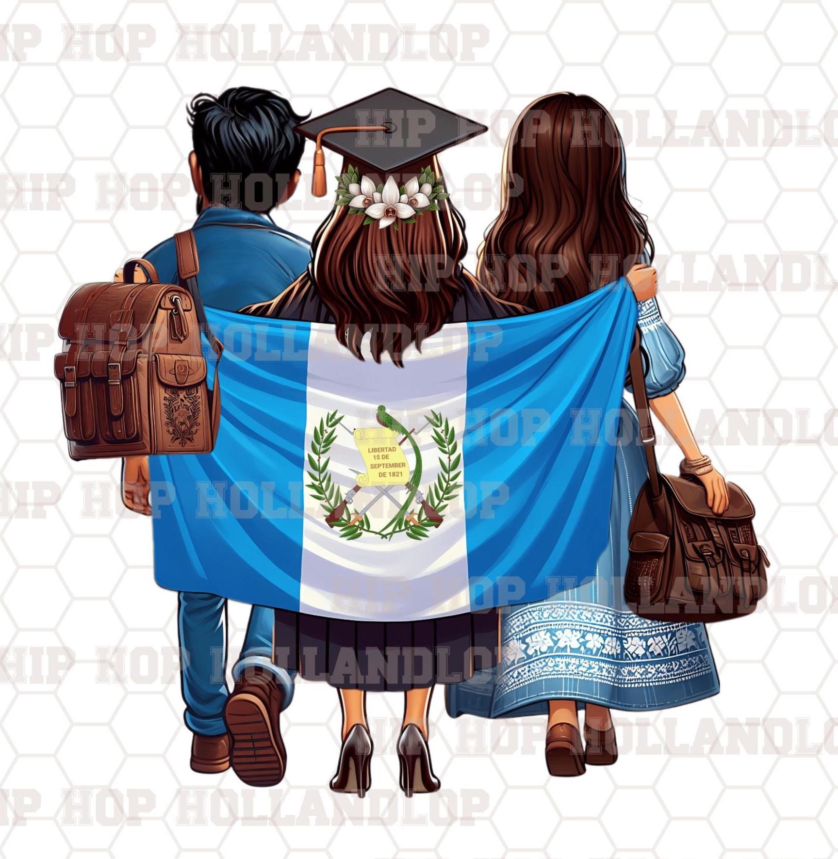 Graduation Girl With Parents Clipart - Etsy, image size:1727x1771